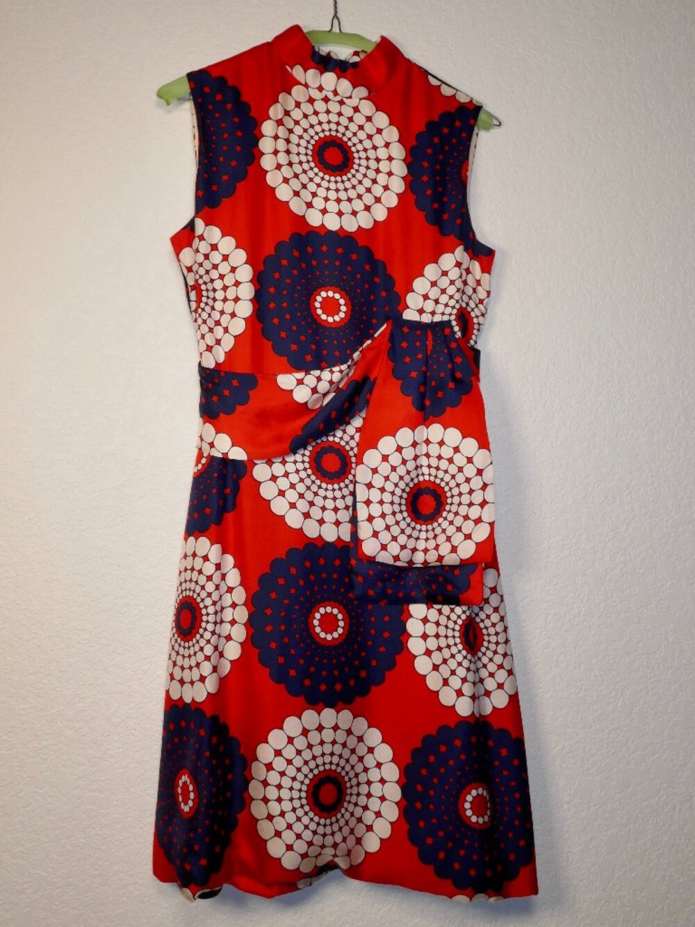 Vintage Mod Floral Geometric Shift Dress - Picture 13 of 16